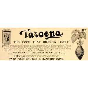   Vintage Ad Taro ena Hawaiian Taro Corm Health Food   Original Print Ad