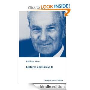Lectures and Essays II 1987   1996 Reinhard Mohn  Kindle 