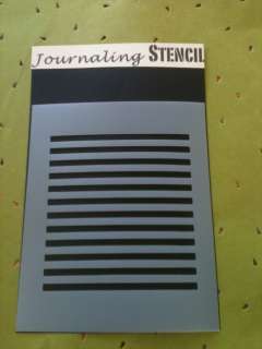   Stencil for art journaling, scrapbooking, writing, journals, collage