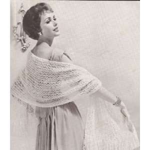  Vintage Knitting PATTERN to make   Knitted Lace Evening 