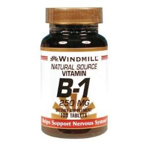  Windmill  Vitamin B 1, 250mg, 100 Tablets Health 