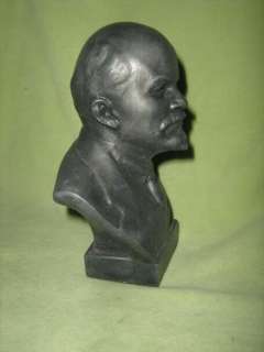 1970 Russian Soviet Metal Bust Statue figurine Lenin  