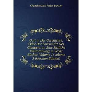   Â volume 3 (German Edition) Christian Karl Josias Bunsen Books
