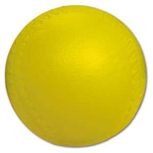  12 inch Yellow Foam Softball with Vinyl Coated Skin 