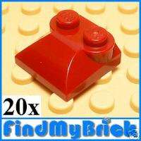 Lego 20 Brick Modified 2x2x2/3 Studs Curved Slope End  