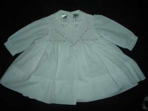 New Sarah Louise Smocked White Dress 6M 18M 2Y SALE  