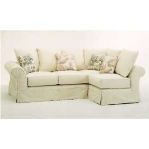   sectional sofa with pillow back and rolled arms