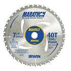IRWIN 7 1/4   40 Teeth   Marathon Circular Saw Blade   Trim/Finish 