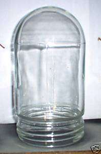 HEIGHT CLEAR GLASS VAPOR GLOBES W/ 3 1/4 THREAD FTR  