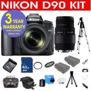 Nikon D90 12.3 MP Digital SLR Camera with 18 55mm f/3.5 5.6G VR Lens 