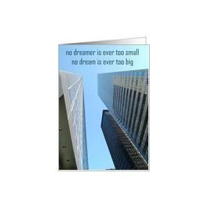 dream big skyscraper Card