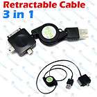 Charger Cable 3in1 retractable USB Data