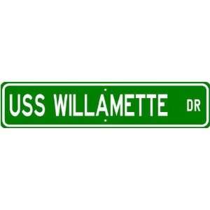  USS WILLAMETTE AO 180 Street Sign   Navy Sports 