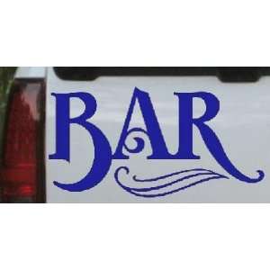 Bar Sign Decal Business Car Window Wall Laptop Decal Sticker    Blue 