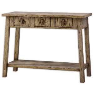   Console Table Sandy White Table Constructed Of Solid Fir Wood Planks
