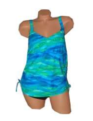   Swimwear PLUS SIZE Underwater Surprise 2 piece Tankini Style Swimsuit