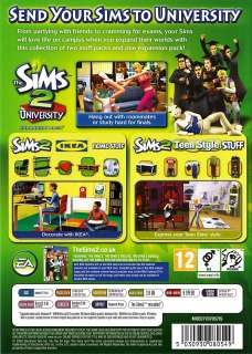 Sims 2 university life collection  