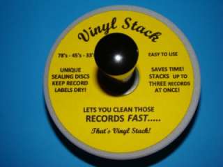 Vinyl Stack Record Cleaner Label Protector 45s 33s 78s  