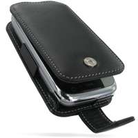 PDair Leather Case fits HTC Touch Pro2 T7373   Flip Type (Black)