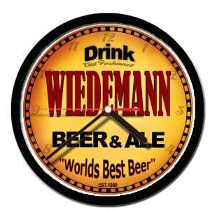  WIEDEMANN beer and ale cerveza wall clock 