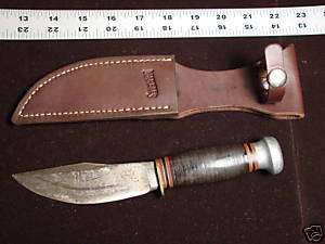 Early Marbles Woodcraft Hunting knife 1950s  