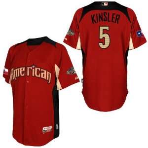 2011 All Star Texas Rangers 5# Kinsler Red 2011 MLB Authentic Jerseys 