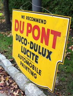 Vintage Dupont Oil Metal Advertising Sign Thumbnail Image