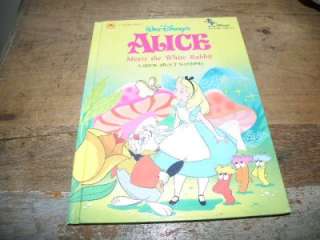 Walt Disney Alice in Wonderland Golden Book in good used condition.