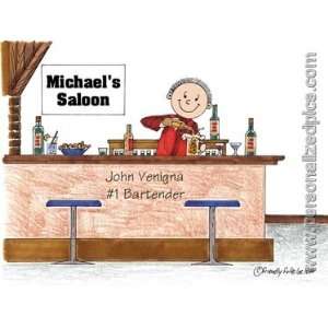   Personalized Mouse Pad   Bartender   Male or Female 