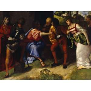  The Adultress before Christ by Titians canvas art 