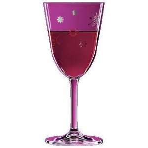  Wine Glass, Wine, Star, Silver Embossed, Elegant, Designer Red Wine 