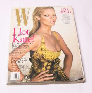 BACK ISSUE OF W MAGAZINE MARCH 2005 KATE MOSS  