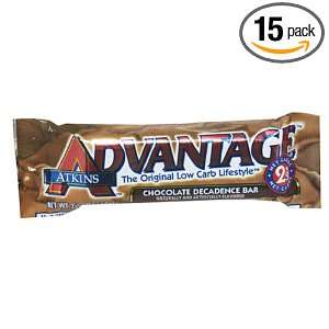 Atkins Advantage Bar, Chocolate Decadence, 2.11 Ounce Bars (Pack of 15 