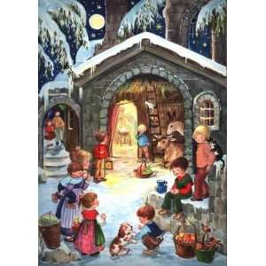   with Children German Christmas Advent Calendar