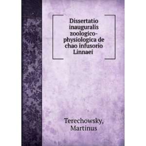   de chao infusorio Linnaei Martinus Terechowsky  Books