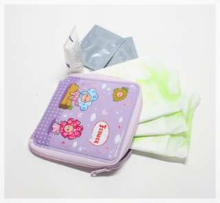 Lot of 2 Cosmetic Case Sanitary Napkin pad Case #c12/15  