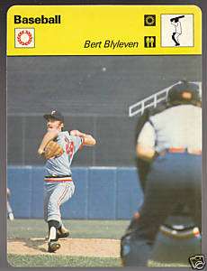 BERT BLYLEVEN Baseball 1978 SPORTSCASTER CARD 42 09  
