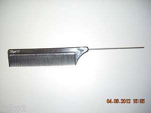 DIANE #4101 BLACK 8 1/4 STEEL PIN TAIL , RAT TAIL COMB, FINE TOOTH 2 