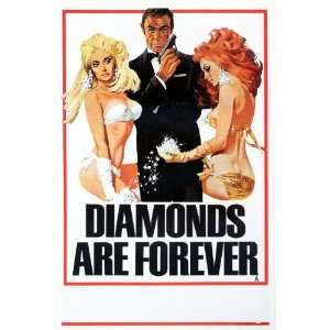 Diamonds are Forever (1971) 27 x 40 Movie Poster Style C  