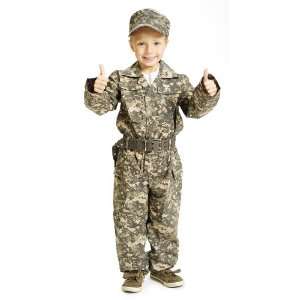 Lets Party By Aeromax Jr. Camouflage Toddler / Child Costume / Brown 