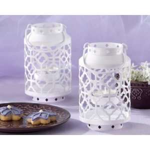 Skylights white, Openwork Mini Lanterns Wedding Centerpeices Set of 