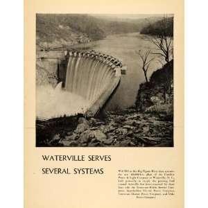  1930 Print Big Pigeon River Dam Carolina Power & Light 