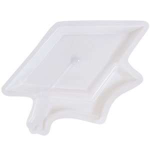   Graduation Plastic Tray (White) Party Accessory Toys & Games