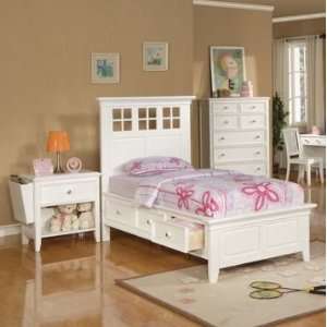  King Panel Bed by Winners Only   Off White (BDP1001K 