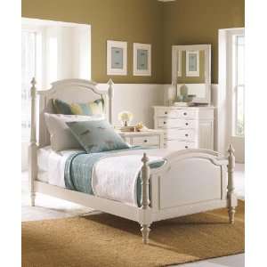 Eastern King Arched Panel Bed by Cresent   Antique White 