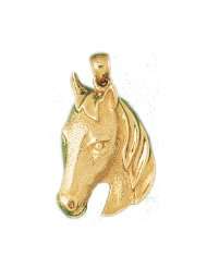 CleverEves 14K Gold Pendant Horse Head 7.5   Gram(s)