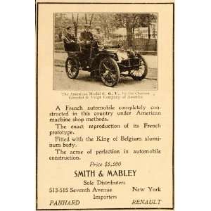  1902 Ad C.G.V. French Automobile Charron Girardot Voigt 