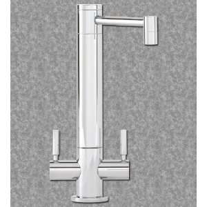   Faucets 2500 Hunley Straight Spout Lever Handle Euro White Powder Coat