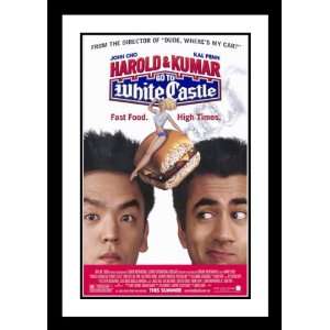 Harold and Kumar White Castle Framed and Double Matted 32x45 Movie 