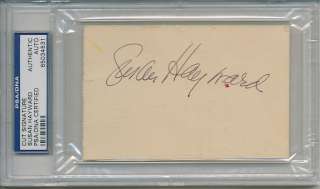 Susan Hayward Signed Autographed PSA DNA Auto  